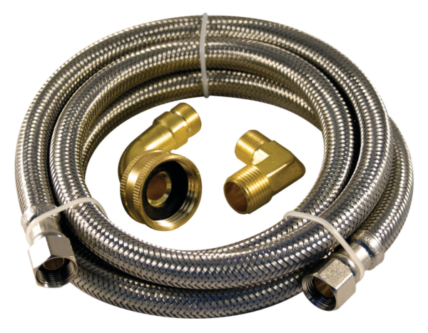 Aqua Dynamic 3241-480 Flex Connector Ss 48 Dishwasher Kit Two Elbow Lead Free