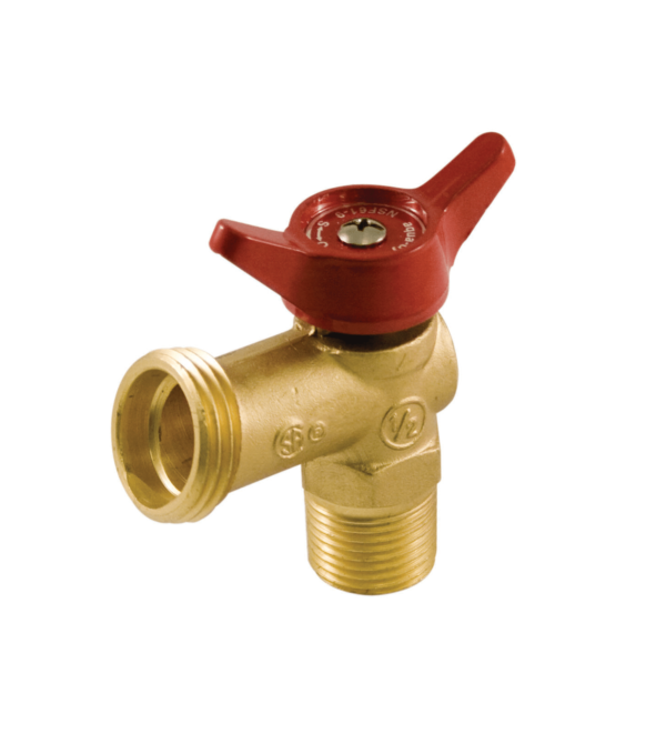 Aqua Dynamic 1102-054 Boiler Drain Valve 3/4 Straight Brass Male Quarter Turn