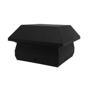 Nuvo Iron Spc25 Black Vinyl 4X4 Post Cap.  Fits Dressed 3 1/2? X 3 1/2? Post.