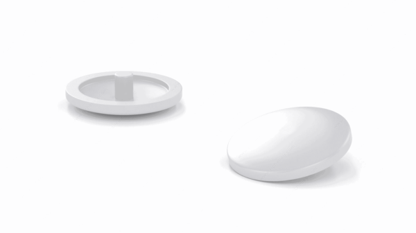 Ppcw6Mr #6 Plastic Push Cap White (25)