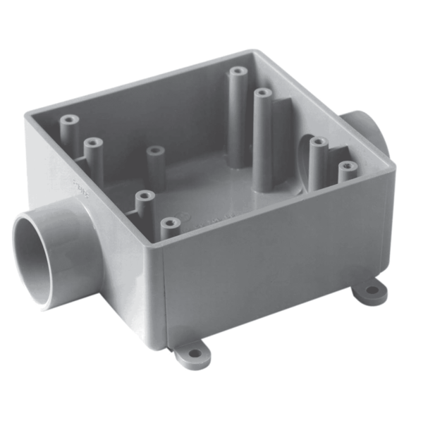 Carlon Fscb2-075050 3/4 In-1/2 In Two Gang Fsc Pvc Box