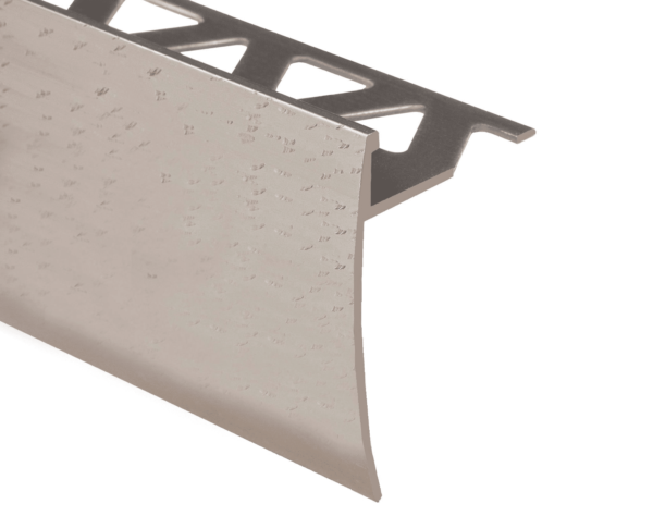 Prova Cm4051Hti12 Ceramic Tile Stair Nosing ? Hammered Titanium (Hti) ? 3/8 In. (10 Mm) X 12 Ft.