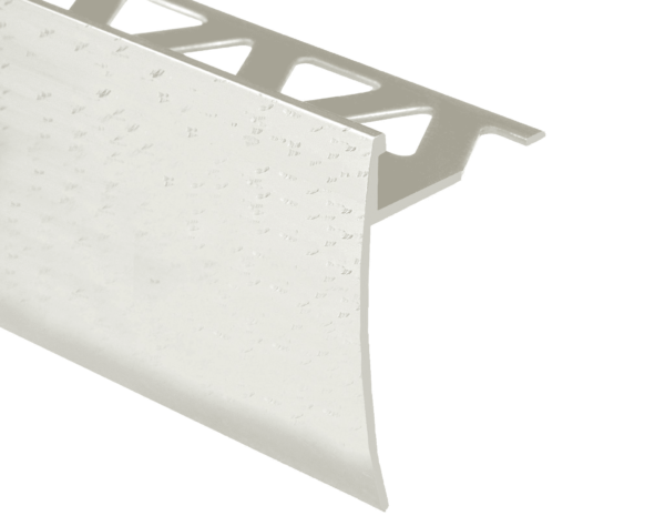 Prova Cm4052Hca12 Ceramic Tile Stair Nosing ? Hammered Clear Anodized (Hca) ? 1/2 In. (12.5 Mm) X 12 Ft.