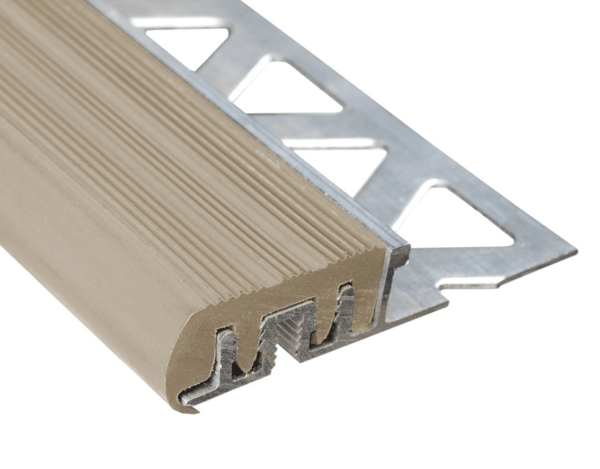 Prova Cm4071Bge08 Anti-Skid Stair Nosing ? Beige Vinyl Insert ? 3/8 In. (10 Mm) X 8 Ft.