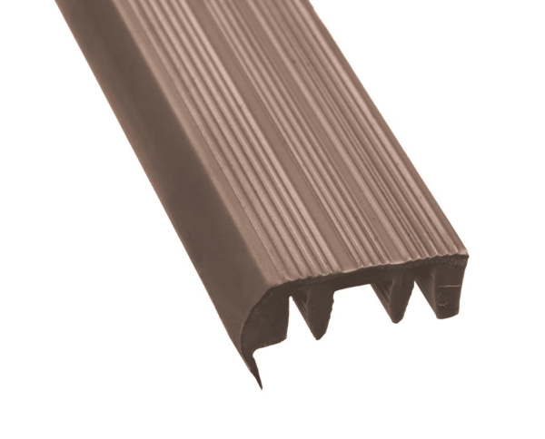 Prova Cm4071Brn08 Anti-Skid Stair Nosing ? Brown Vinyl Insert ? 3/8 In. (10 Mm) X 8 Ft.