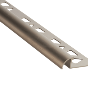 Prova Cm2251Sti08 Round Tile Edge ? Satin Titanium (Sti) ? 3/8 In. (10 Mm) X 8 Ft.