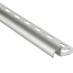 Prova Cm2252Sca08 Round Tile Edge ? Satin Clear Anodized (Sca) ? 1/2 In. (12.5 Mm) X 8 Ft.