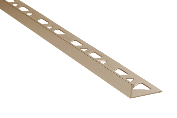Prova Cm3151Sti08 Flat Tile Edge ? Satin Titanium (Sti) ? 3/8 In. (10 Mm) X 8 Ft.