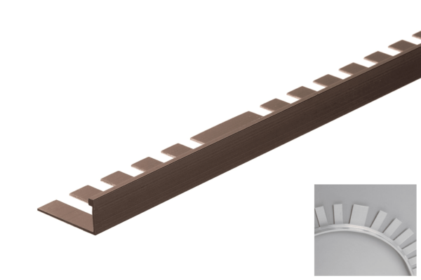 Prova Cm2152Sdb08 Flat Tile Edge ? Satin Dark Bronze (Sdb) ? 1/2 In. (12.5 Mm) X 8 Ft.
