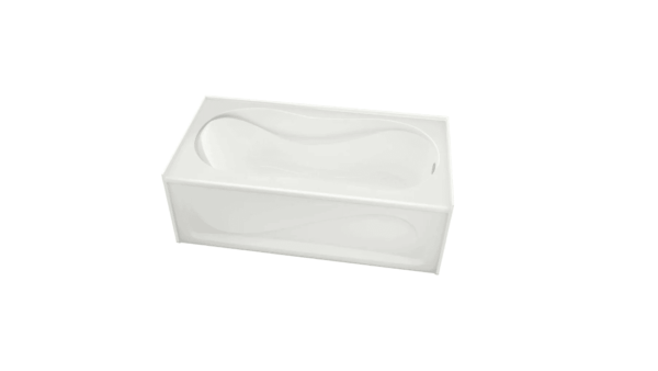 Maax Cocoon 60L X 30W X 21H Rectangular Alcove Acrylic Bathtub Right Drain In White