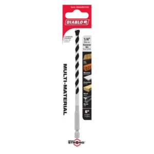 1/4" x 4" x 6" Multi-Material Carbide-Tipped Hammer Drill Bit